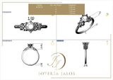 Montura Jasmín Oro 14K