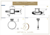 Montura Asha Oro 14K