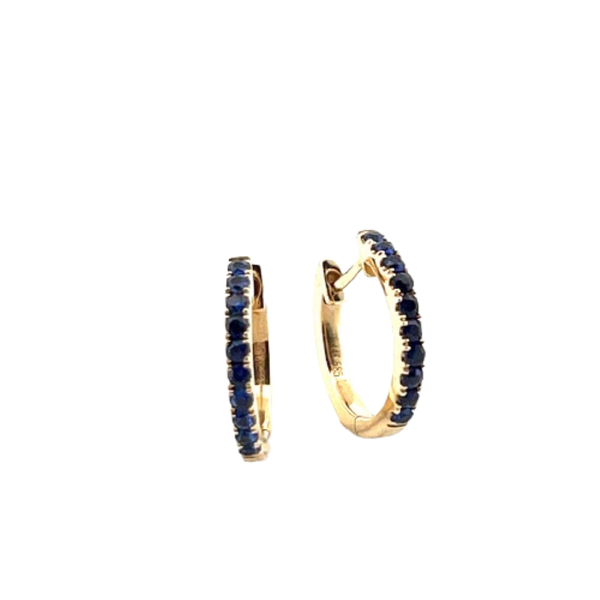 Arracada Con Zafiro 14K
