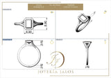 Montura Anais Oro 14K