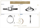 Montura Caroline Oro 14K