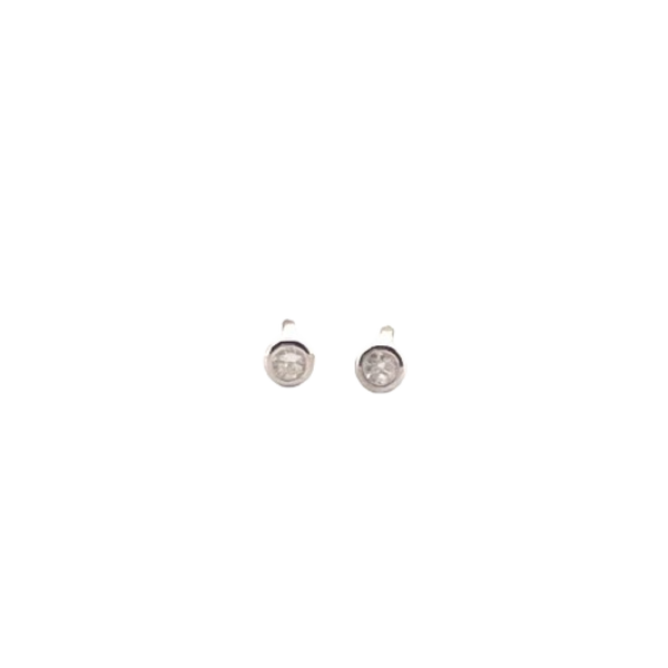 Aretes Con Diamante 14K