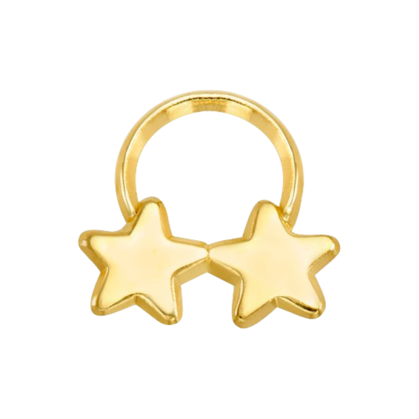 Broquel Anillo Estrella 10K