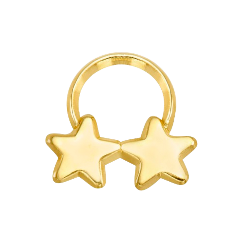 Broquel Anillo Estrella 10K