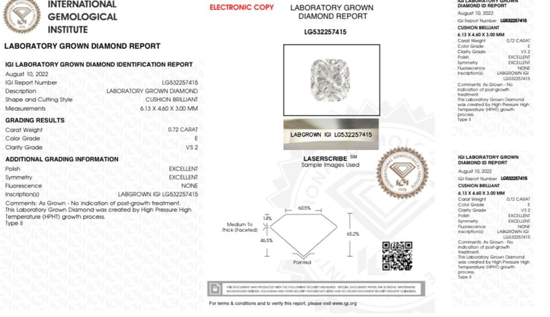  Diamantes certificados 