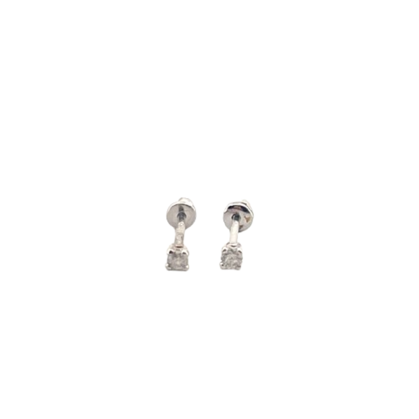 Aretes Con Diamante 14K