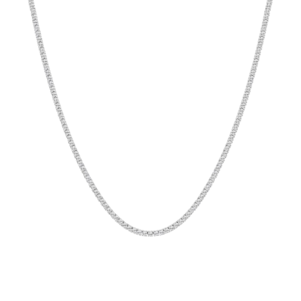 Gargantilla Con Diamantes Tipo Tenis 14K
