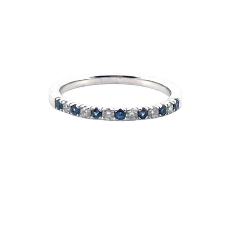 Churumbela Zafiro Con Diamantes 14K